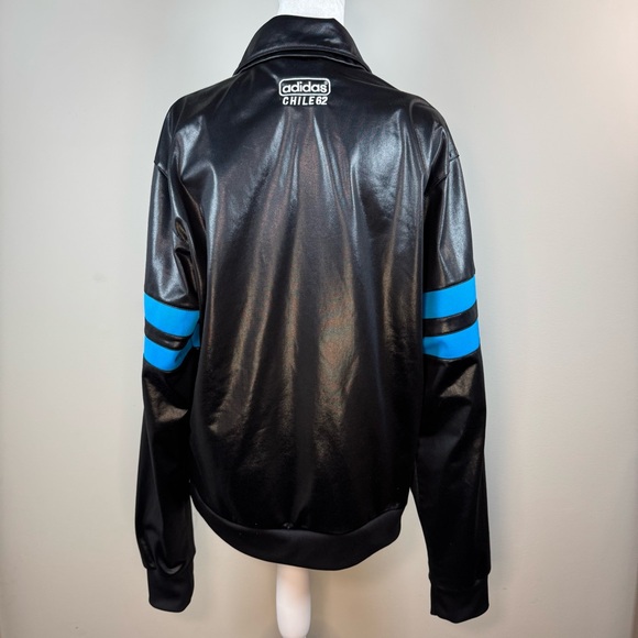 RARE Vintage Adidas Chile 62 Men’s Faux Leather Glanz Track Jacket (2008) - Picture 6 of 12
